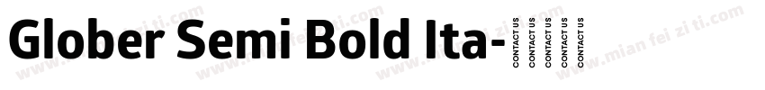 Glober Semi Bold Ita字体转换